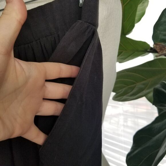 Theory gaucho parachute crop pants black size small petite - Picture 5 of 12